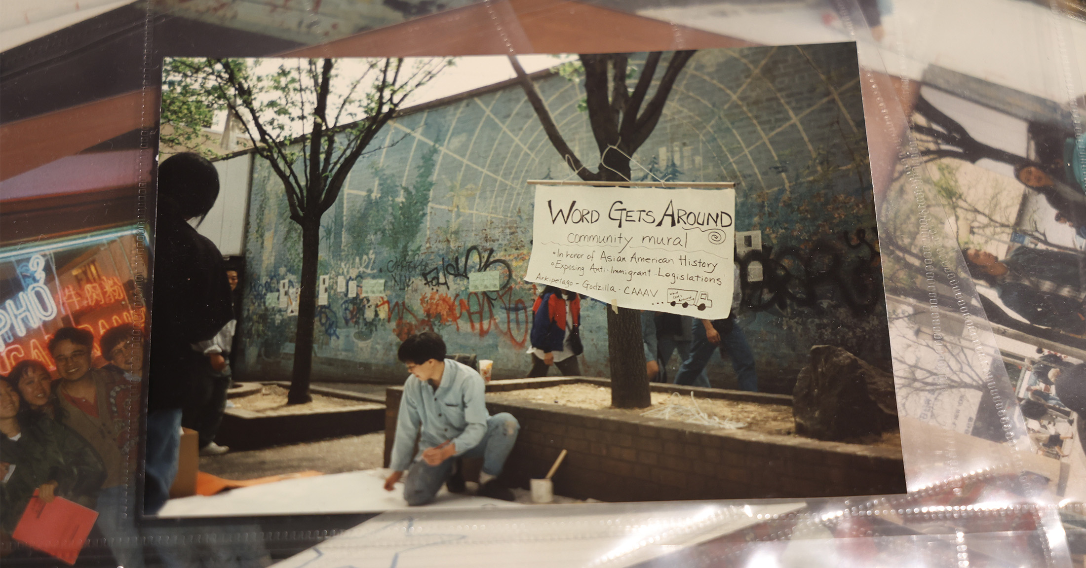 A photographed image of Word Gets Around Project