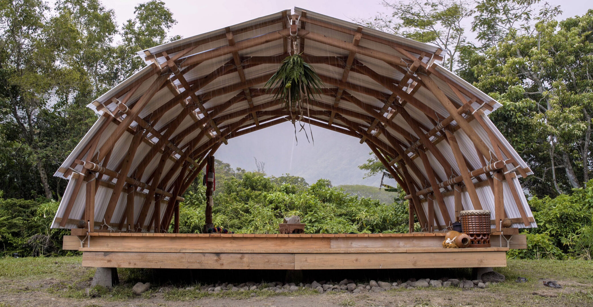 A photograph of the artwork Hale Pi‘o by artist Sean Connelly.